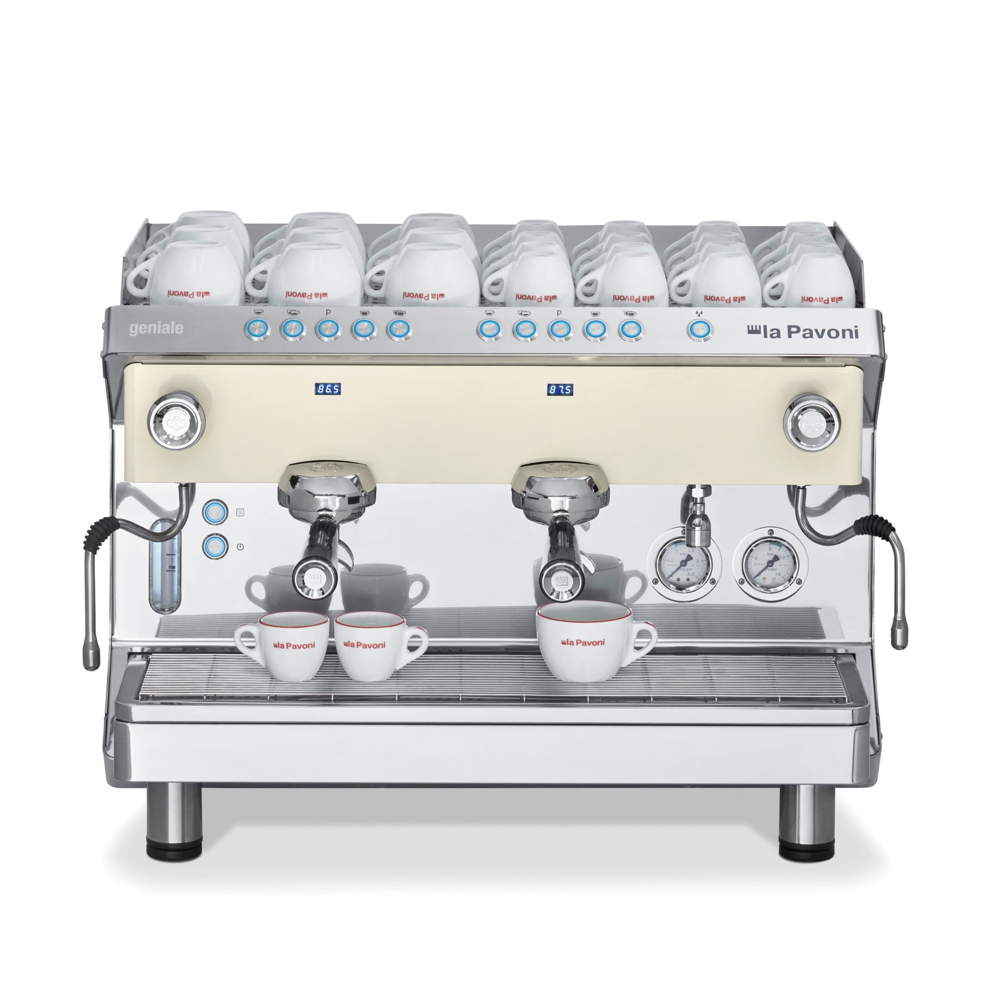 Automatyczny ekspres do kawy, 2-grupowy grafitowy, moc: 4370 W, wymiary (SxGxW): 704x515x550 mm