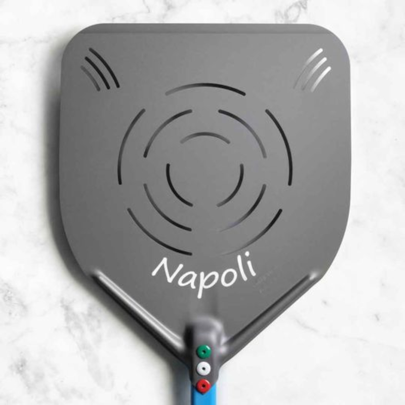 Łopata do pizzy neapolitańskiej, prostokątna 36cm, długość rączki 150cm Gimetal Napoli ANE-37RF/150