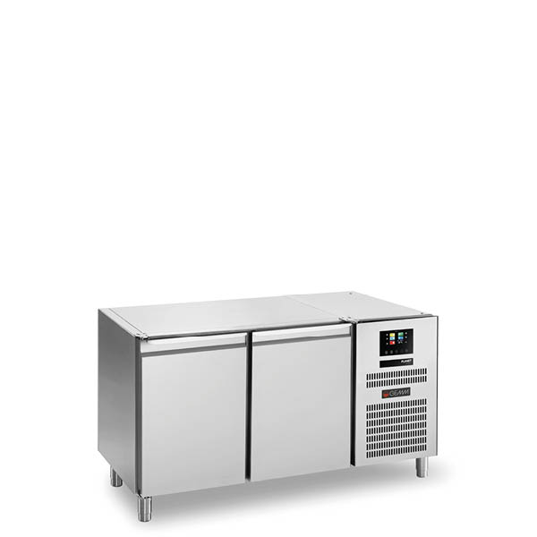 Stół chłodniczy garowniczy 2 drzwiowy, bez blatu z funkcją kontrolowanego rozrostu  z regulacją wilgotności i funkcją opóźnienia rozrostu 1540x800x860, GEMM TALH/16S