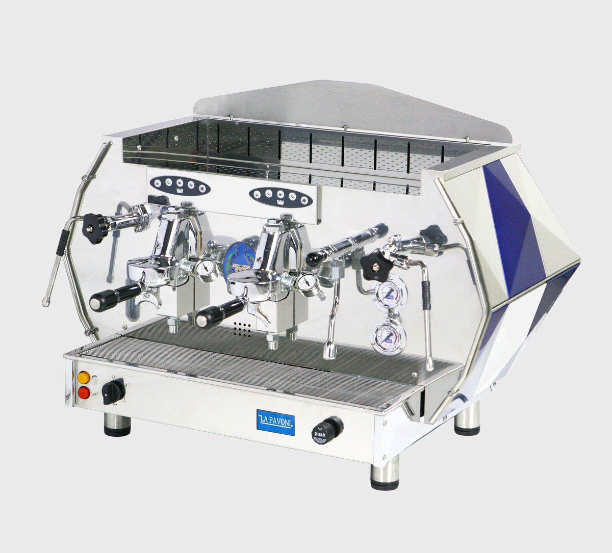 Automatyczny ekspres do kawy, 2-grupowy niebieski, moc: 4370 W, wymiary (SxGxW): 890x625x650 mm